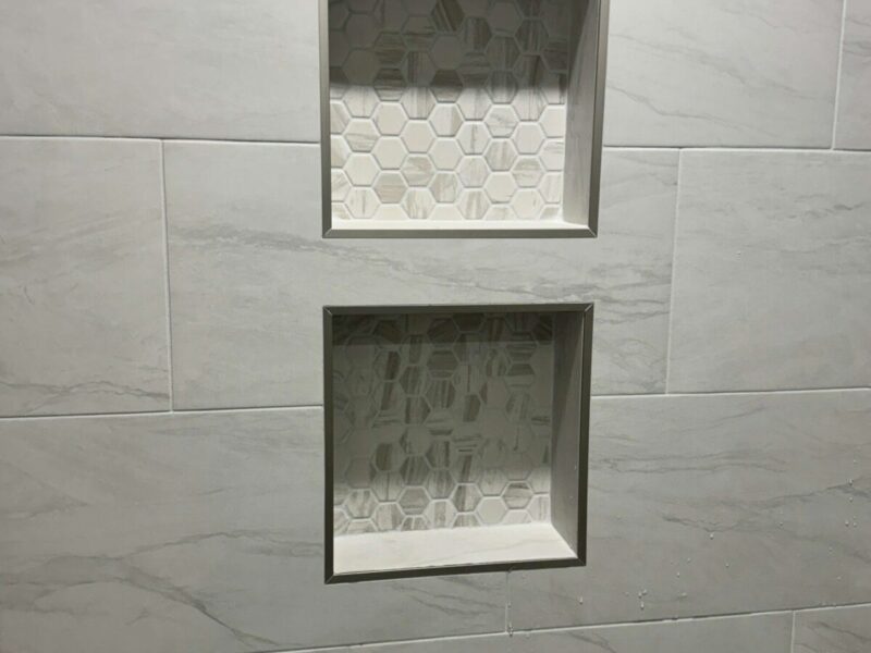 Double Recessed Shower Niche